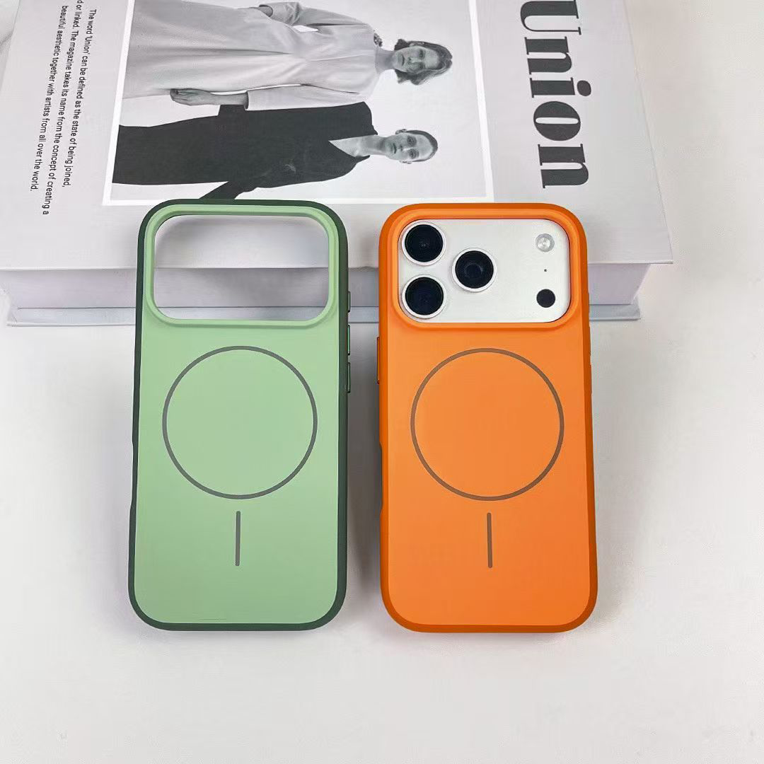 高品质 强磁 撞色肤感磁吸2.0肤感喷油磁吸苹果手机壳iPhon