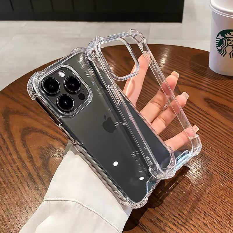 四角防防摔亚克力适用苹果17promax手机壳加厚气囊iPhon