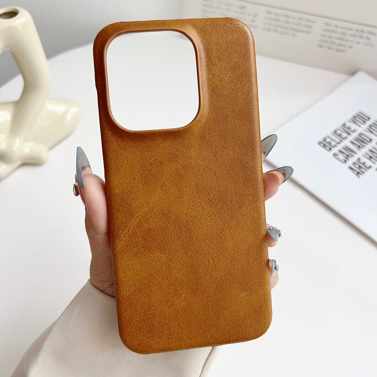 复古牛皮纹轻奢适用oppofindx9pro手机壳新款高级感商务