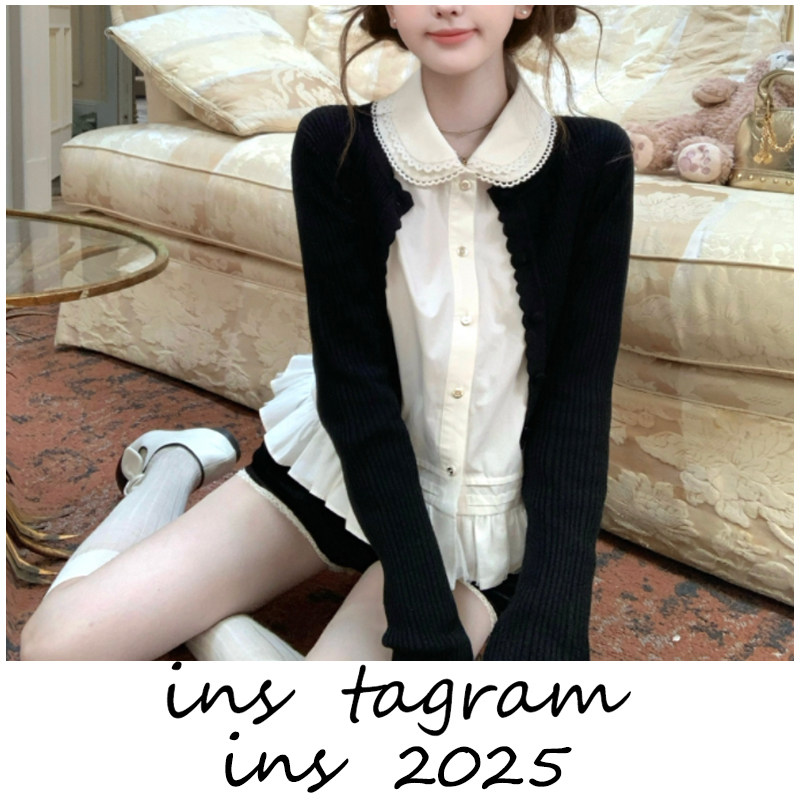 25/fw 绢羽笔尖 小卓花边拼纱下摆刺绣领纯棉白衬衫上衣,女装/女士精品,衬衫,淘宝优惠券,粉丝福利购,淘宝优惠卷