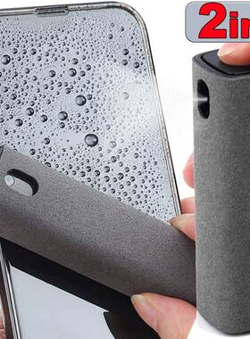 New 2in1 Microfiber Screen Cleaner Spray Bottle Set Mobile P