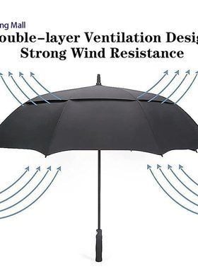 Automatic Double-Layer Golf Umbrella - Extra Large Size