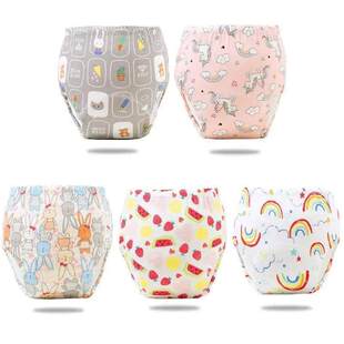 5PC Baby Diaper Potty Training Pants Waterproof Washable Co