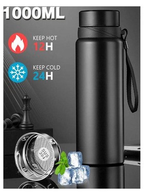 1L Thermal Water Bottle Keep Cold and Hot Water Bottle for W