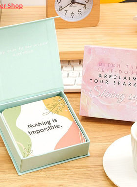 50pcs Colorful Motivational Card Interesting Positive Encour