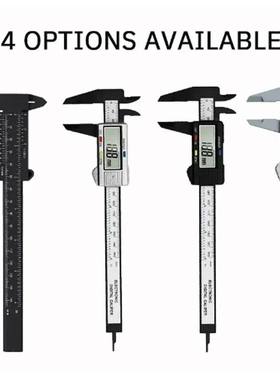 1PCS Plastic Vernier Caliper Digital Display Caliper Mini Te