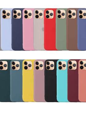 Candy Matte Silicone cases case for iphone 14 13 12 pro max