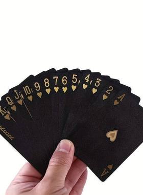 Black Gold A Deck Of Plastic Waterproof Playing Card 扑克牌
