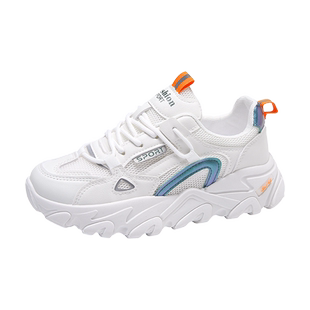 老爹鞋女34小码内增高运动鞋网面透气休闲厚底小个子专用显脚小33