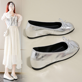 小香风乐福鞋 一脚蹬懒人浅口防滑玛丽珍平底单鞋 女2025夏季 新款