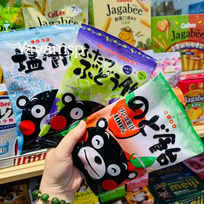 日本进口大仓熊本苹果味/葡萄味/黑糖味糖果