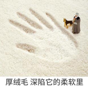 家用厂货通约简客厅房间脚垫长条榻榻米 秋冬羊羔绒室卧床边毯地