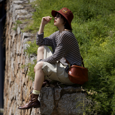 胸包百搭休闲真皮斜挎