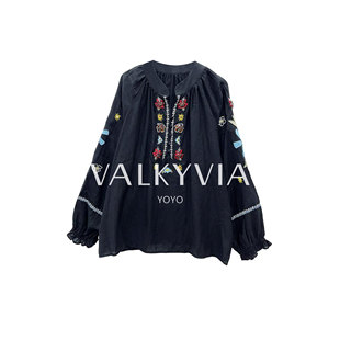 时尚 Valkyvia 悠悠奢品 26030112 外套高级感轻奢印花衬衫
