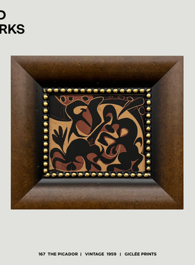 WED WORKS 小众法式中古风毕加索艺术设计装饰画 客厅咖啡厅挂画