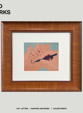 WED 中古风阿尔托风格客厅卧室咖啡厅装饰画挂小众艺术家插画挂画