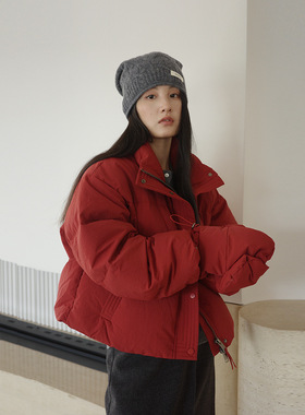 EVERTRUE 90%白鸭绒羽绒服女冬季新款韩版手套宽松外套潮68092