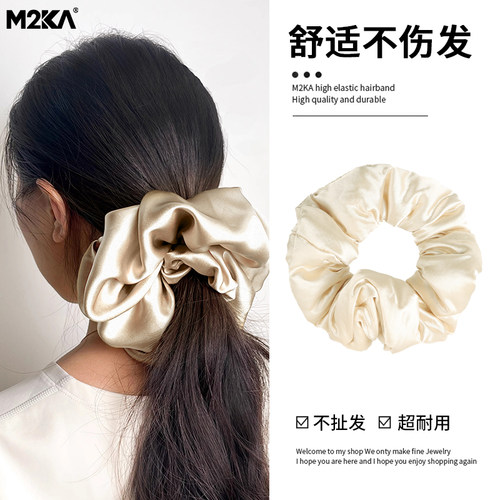M2KA缎面枕头睡眠发圈女章小蕙大肠圈护发头绳扎头不伤发发绳皮筋