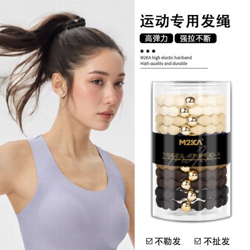 M2Ka豆豆发绳女士跑步运动不松脱头绳高弹力防滑橡皮筋扎头发发圈