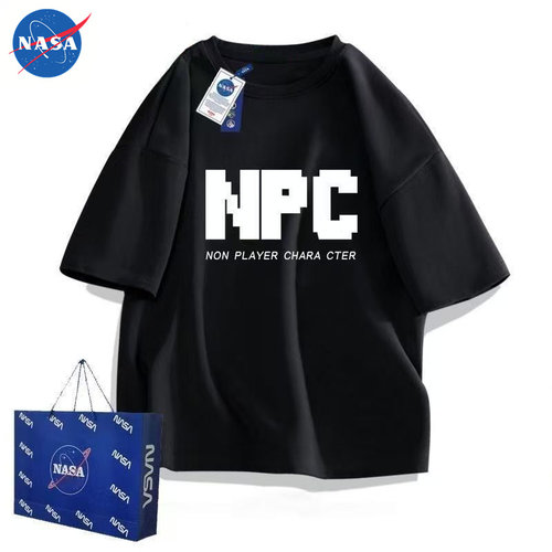NASA短袖道具创意游戏周边夏季新款圆领insT恤青少年印花休闲衣服