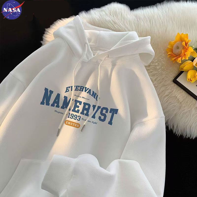 NASA套头卫衣男春秋2025新款小清新美式复古高街潮流连帽外套12