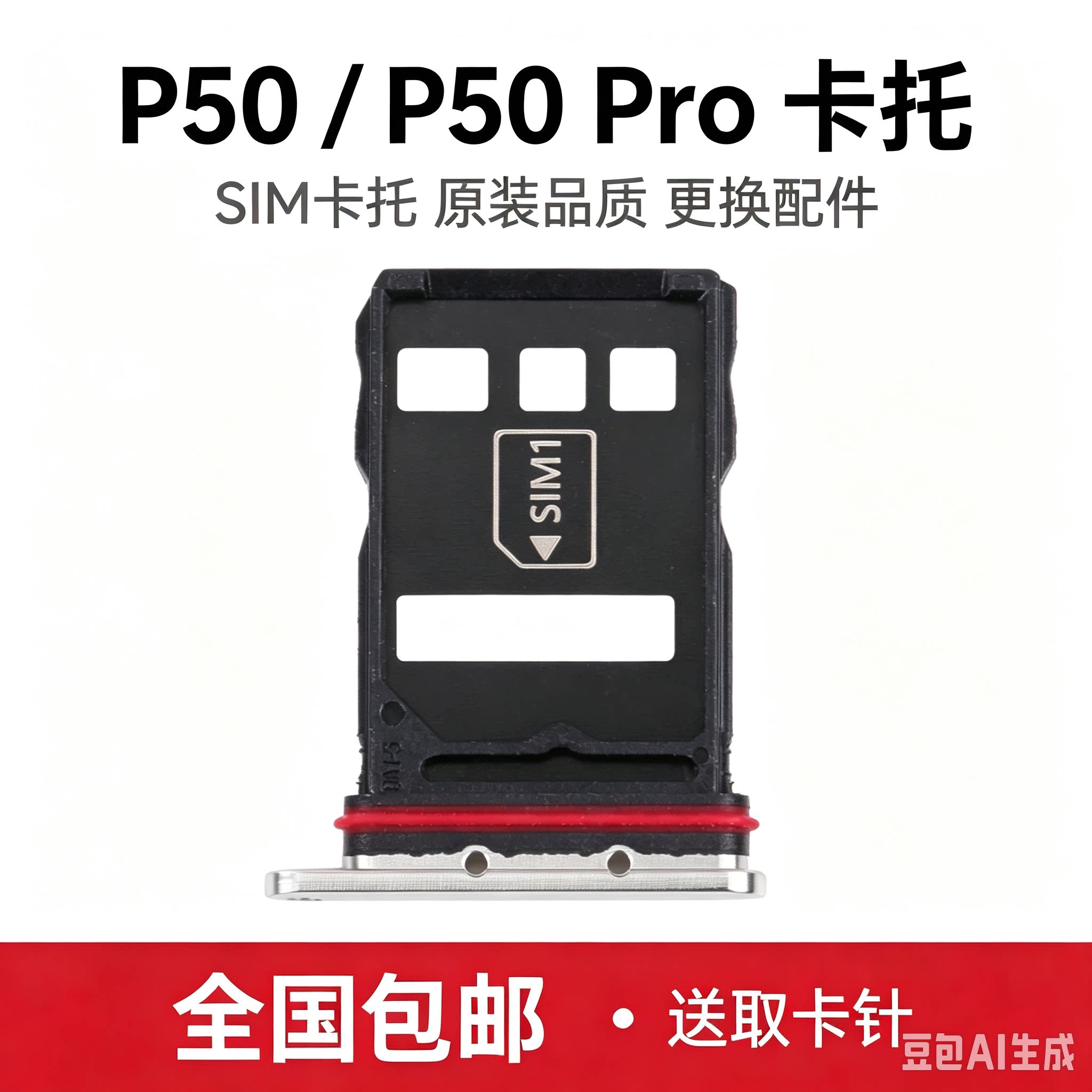 适用华为 P50 P50Pro卡托卡槽ABR-AL00 JAD-AL50送取卡针图片
