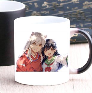 犬夜叉戈薇咖啡变色杯二次元动漫游戏周边陶瓷杯宅男腐女生日礼物