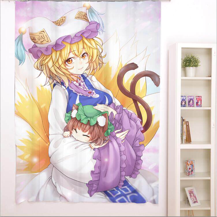 东方project八云蓝橙浴帘窗帘动漫周边cos二次元宅男腐女生日礼物