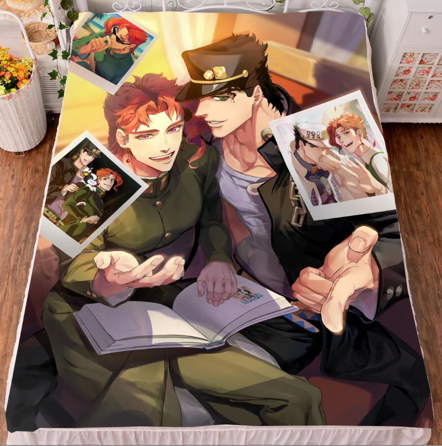 jojo的奇妙冒险空条承太郎床单毛毯被套动漫周边宅男腐女生日礼物