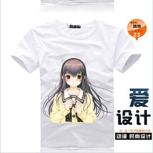 君与彼女与彼女之恋曾根美雪T恤 动漫周边二次元宅男开学生日礼物