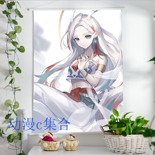 明日方舟九色鹿挂画情人节动漫周边二次元老婆腐女宅男生日礼物