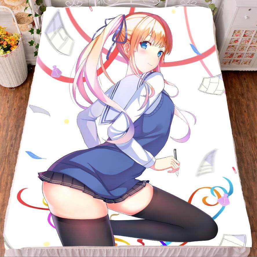 路人女主的养成方法英梨梨毛毯被套床单开学动漫周边宅男生日礼物