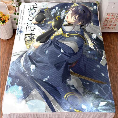 刀剑乱舞三日月宗近05毛毯被套床单动漫周边cos送宅男腐女生日礼