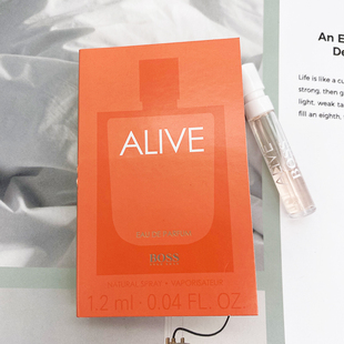 新Hugo Alive活力无限女士持久留香水小样1.2ML Boss雨果波士Boss