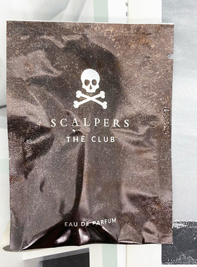 正品2021西班牙小众Scalpers The Club男士持久浓香水试管小样2ML