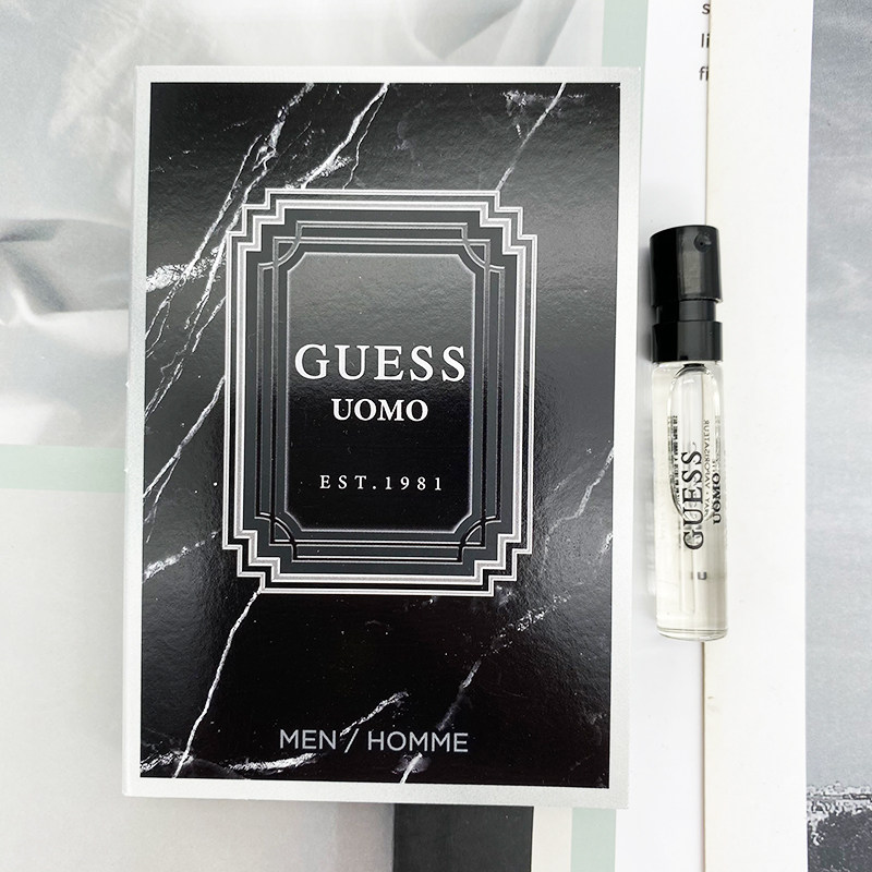 原装正品美国盖尔斯guess uomo格斯男士持久淡香水edt试管小样2ml