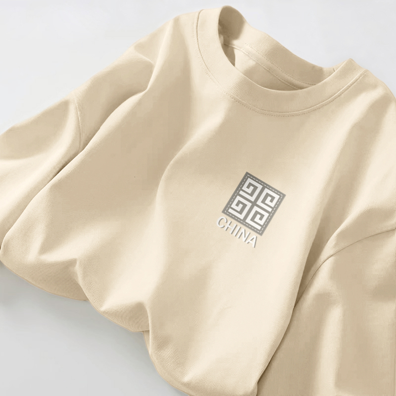 秋季男士新款长袖T恤中国风印花百搭打底衫潮流男装秋衣体恤特价