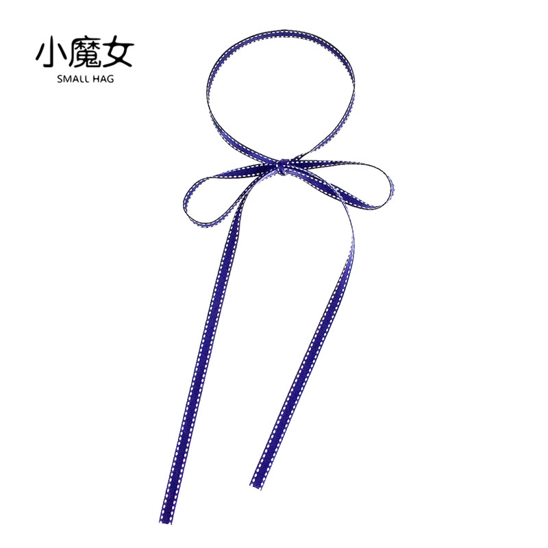 韩版学院风手打结飘带领带领结女衬衫领口装饰蝴蝶结领花衣领配饰