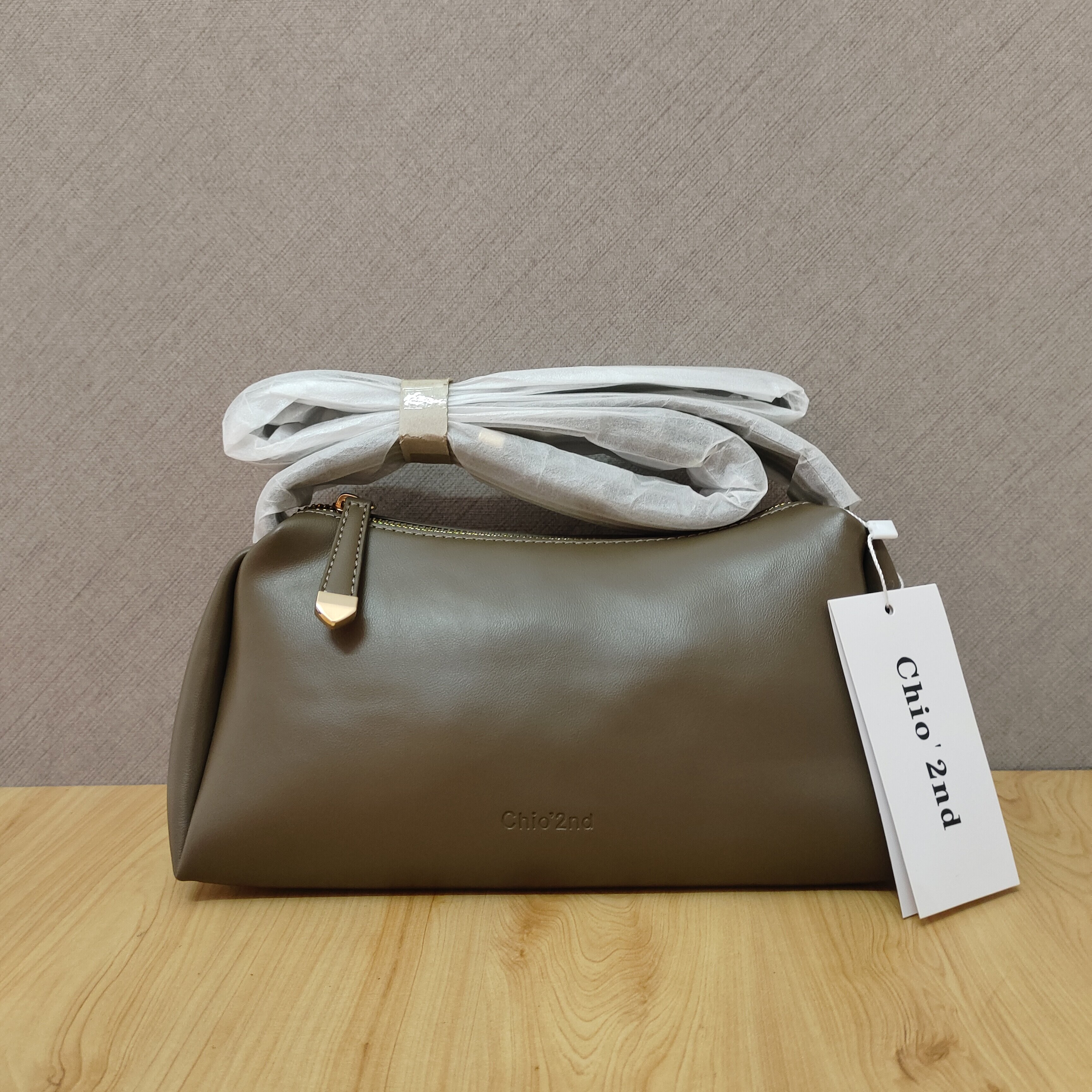 Fashion新款陶土色柔软枕头包简约高级质感百搭轻奢单肩斜挎包女