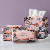 名靓国潮风纯棉洗脸巾干湿两用加厚款 纯棉珍珠纹棉柔巾卸妆