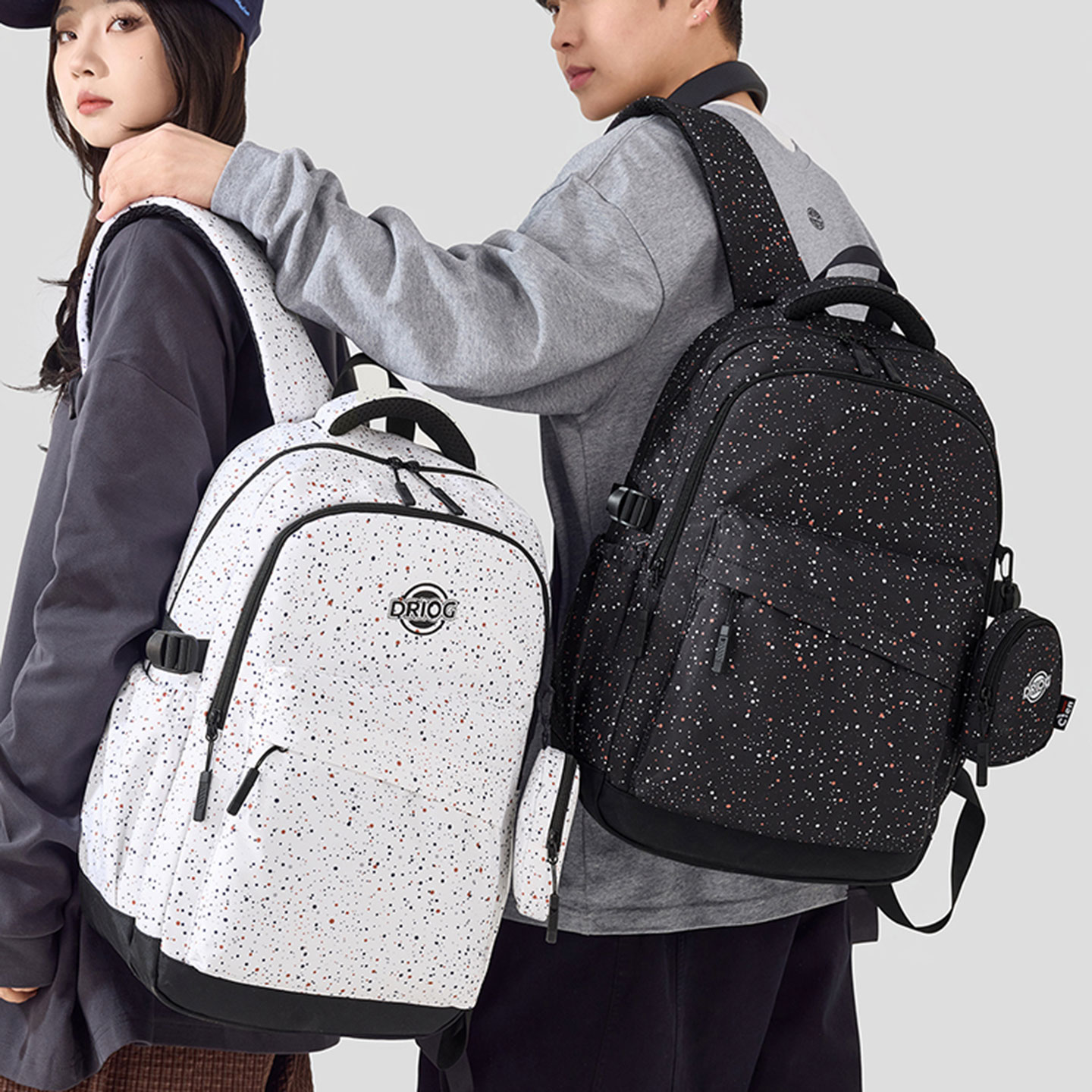 星空印花书包女大学生小众设计感