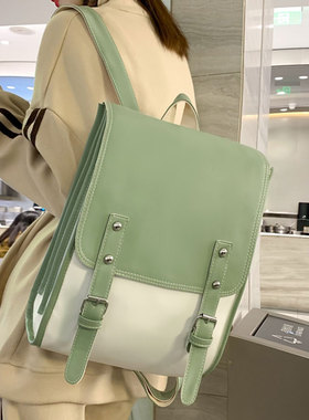 书包女小学生一二三到六年级多层免洗防水背包日系撞色女童双肩包
