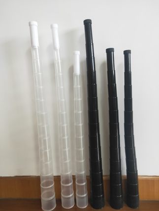 黑色白色透明雨伞配件伸缩杯不滴水雨伞配件24骨纤维骨铁骨大中小