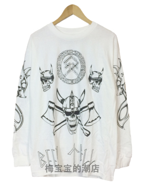 全新正品Been Trill Viking T-Shirt圆领休闲印花陈冠希长袖T恤