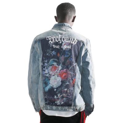 ProfoundAesthetic花卉牛仔外套