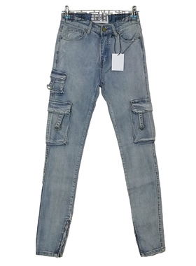 全新正品Profound Aesthetic Denim口袋做旧水洗工装牛仔裤