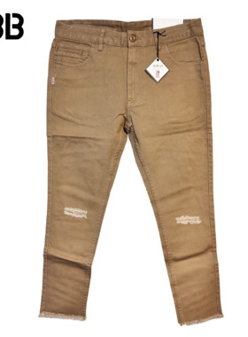 全新正品Publish Fairplay Fields膝盖刀割破坏弹力休闲九分裤