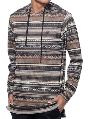 全新正品Publish旗下 Fairplay HYDE民族风图腾套头连帽卫衣帽衫