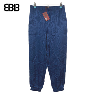 CLOT PANTS蓝丝绸休闲宽松长裤 ROYALE TRACK SILK 全新正品