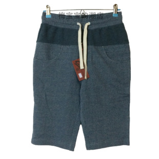 全新CLOT 2015SS SWEAT SHORTS透气休闲纯色拼接棉陈冠希短裤